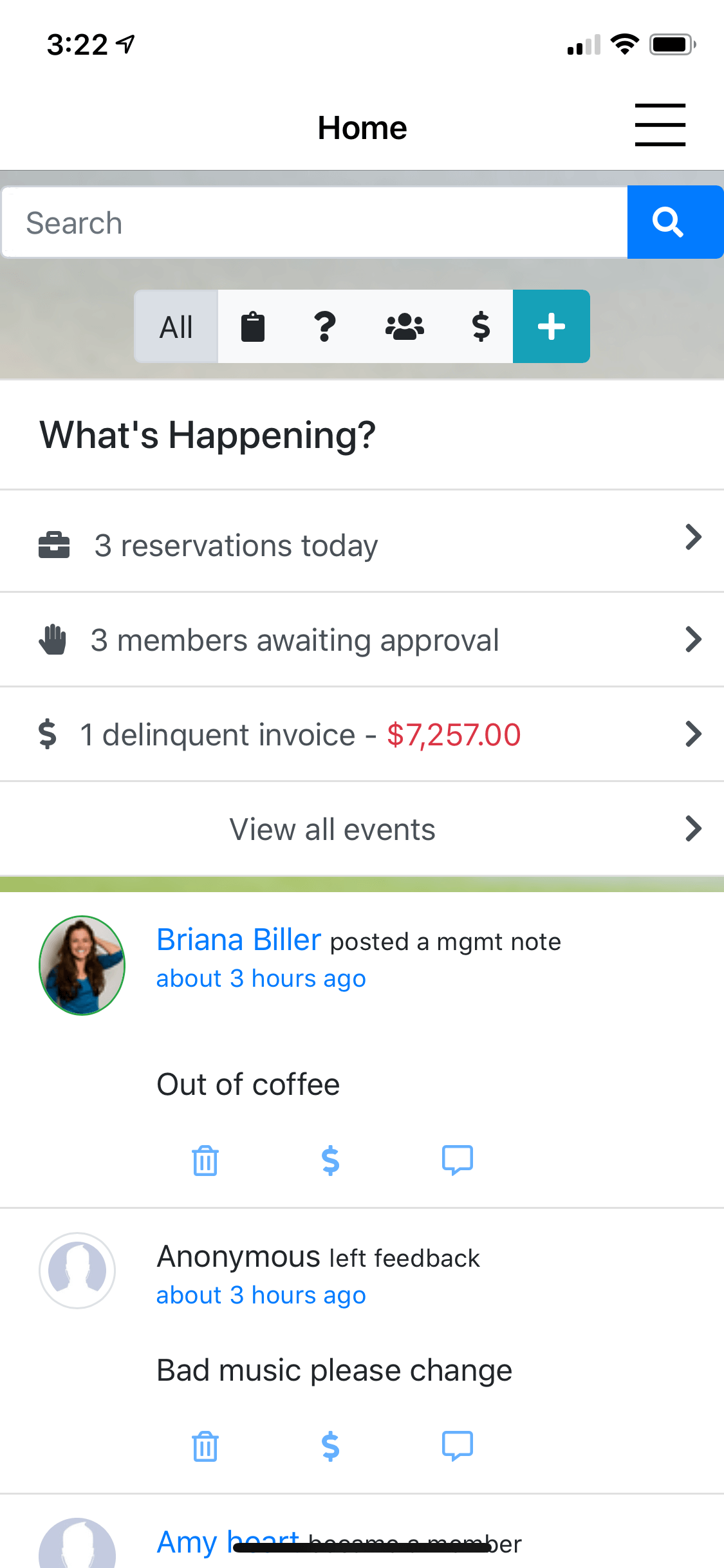 Screenshot of Jellyswitch app -The feed