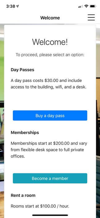 Screenshot of Jellyswitch app - Welcome page