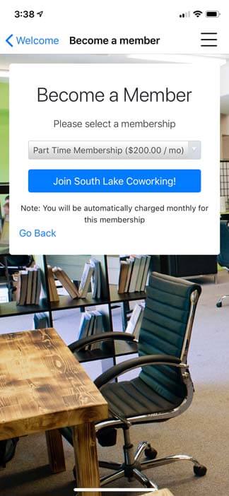 Screenshot of Jellyswitch app - Become a member