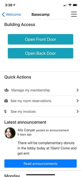 Screenshot of Jellyswitch app - App dashboard