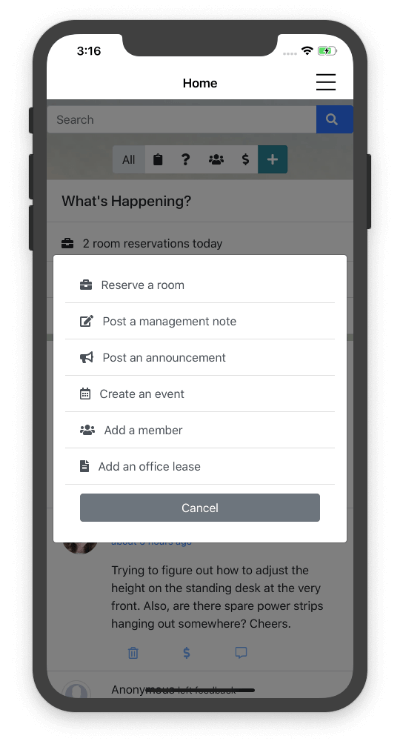 Screenshot of Jellyswitch app -App manager shortcut pop up